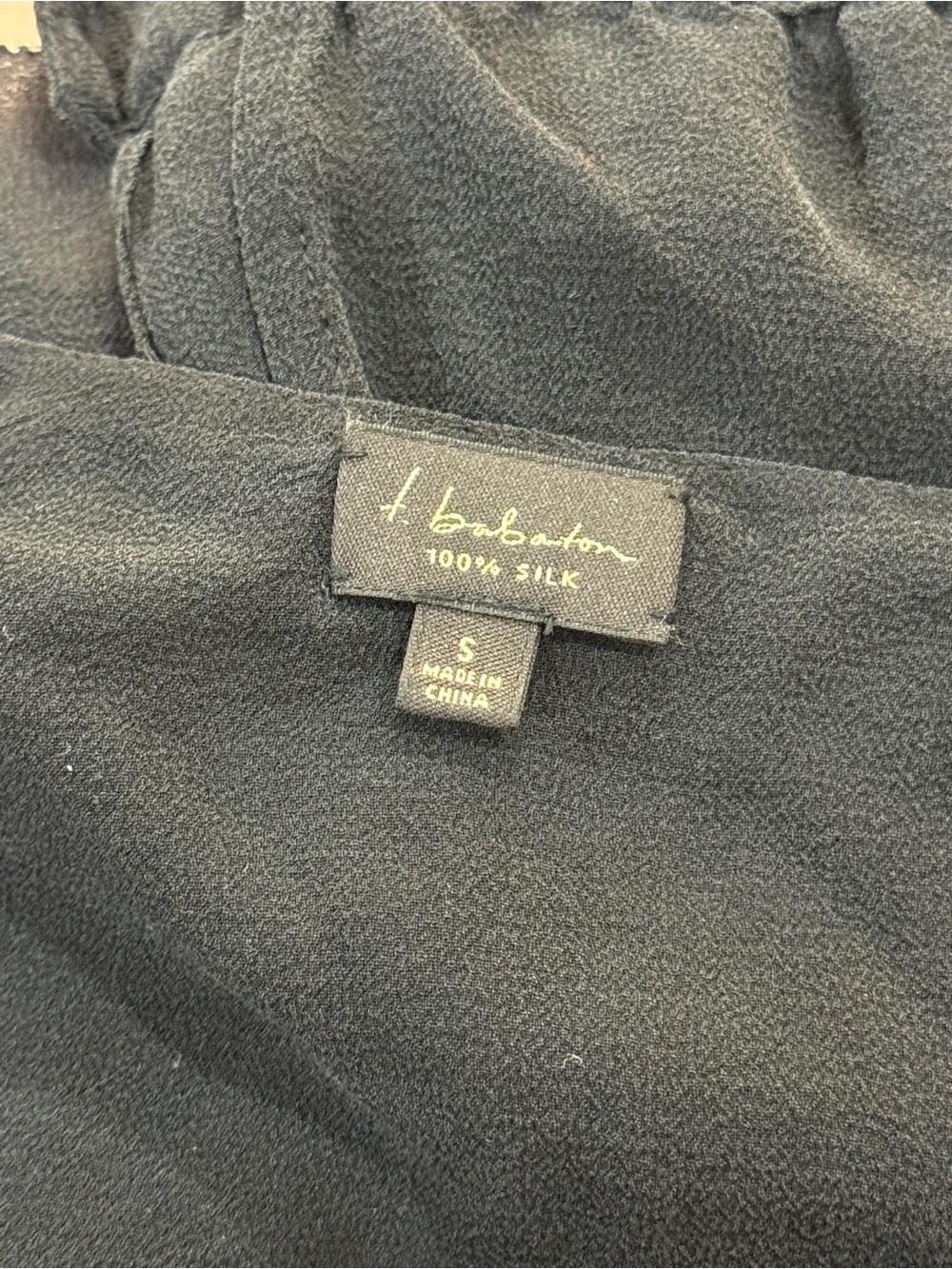 Aritzia Babaton Black Sheer V-Neck Blouse - Picture 2 of 2